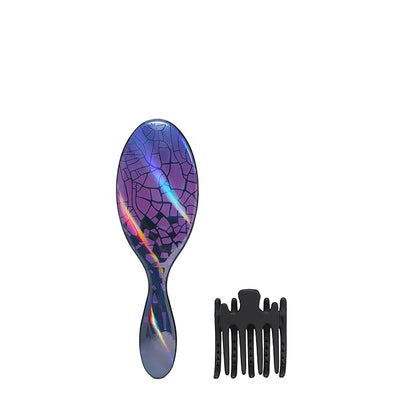 Wet Brush Original Detangler Brush Ghostly Style Kit, Ultra-Soft IntelliFlex Bristles, Detangling Brush Glides Through Tangles For All Hair Types (Wet Dry & Damaged), 1 Hairbrush & 1 Claw Clip