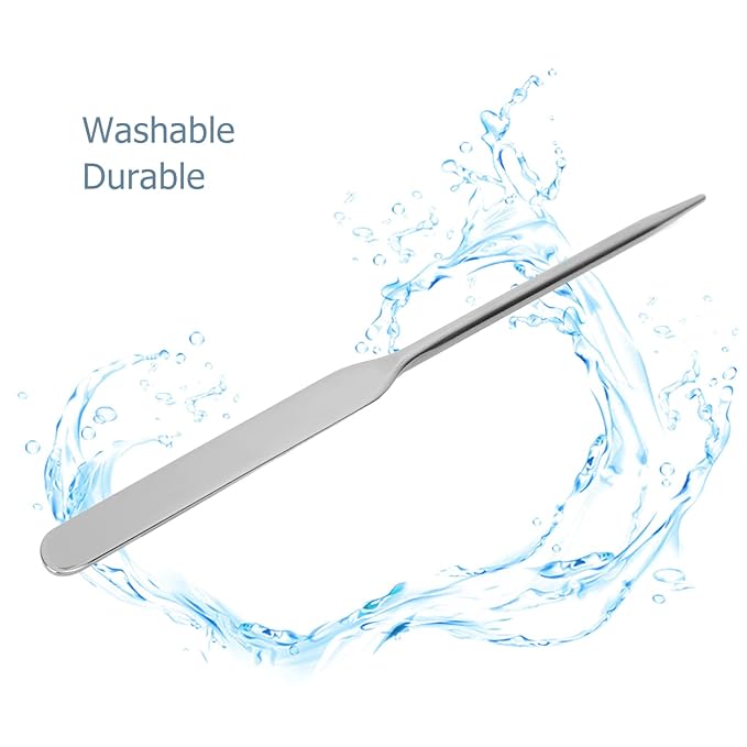 Stainless Steel Makeup Spatula, Liquid Foundation Spatula Stainless Makeup Tool