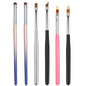 6pcs ombre nail brush and
