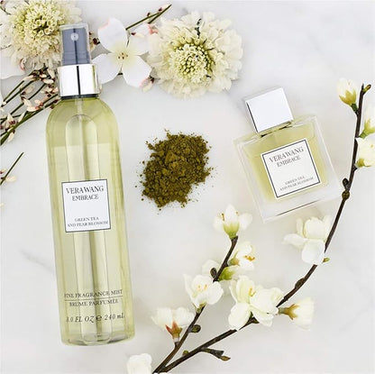 Vera Wang Embrace Body Mist Spray for Women, Green Tea & Pear Blossom, 8 Fluid Oz with Periwinkle and Iris Scent, 8 Ounce Body Mist Spray Passionate