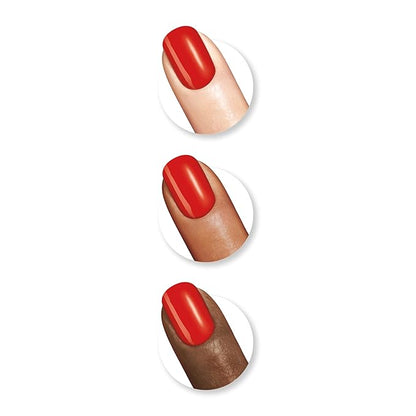 Sally Hansen Miracle Gel, Red Eye, Long Lasting, Gel-Like Formula, No UV Lamp Needed, Opaque, Shiny Red Nail Polish