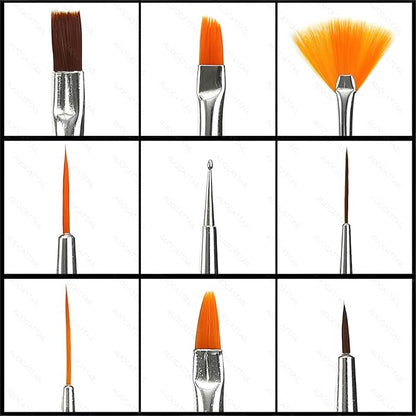 Auocattail nail art tool set