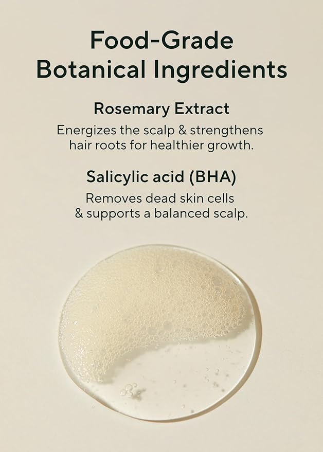AROMATICA Rosemary Scalp Scaling Shampoo - Thinning Hair Loss Natural Rosemary Essential oil for Women - Vegan Hair Growth Biotin Shampoo - Free from Sulfate, Silicone, and Paraben (13.53 oz)