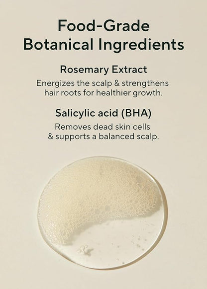 AROMATICA Rosemary Scalp Scaling Shampoo - Thinning Hair Loss Natural Rosemary Essential oil for Women - Vegan Hair Growth Biotin Shampoo - Free from Sulfate, Silicone, and Paraben (13.53 oz)