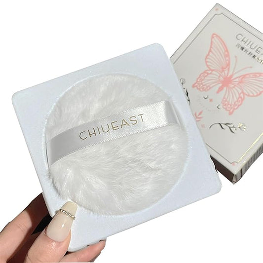 Highlight Glitter Powder Ball,White Shimmer Highlighter Makeup Powder Various Occasions