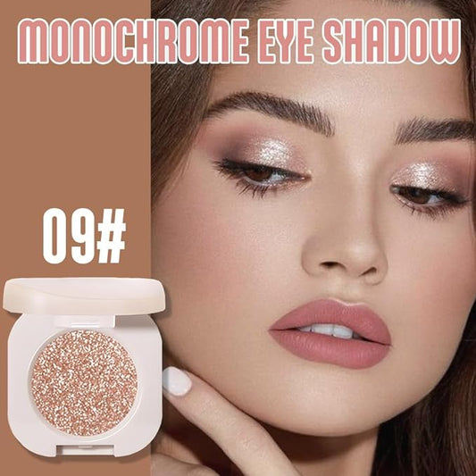 Glitter Shimmer Sparkle Eyeshadow Palette Makeup for Green Blue Eyes, Light Brown Glitter Shimmer Metallic Holographic Multichrome Cream Iridescent Single Monochrome Eye Shadow Makeup