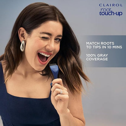 Clairol Root Touch-Up by Nice'n Easy Permanent Hair Dye, 4G Dark Golden Brown Hair Color, Pack of 2