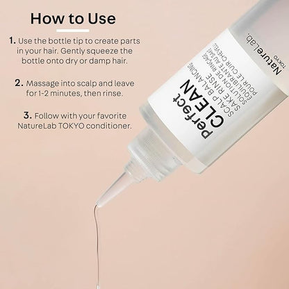 NATURELAB. TOKYO Perfect Clean Scalp Balancing Sake Rinse: Removing Product Build-Up and Impurities for Optimal Scalp Health | 6.7 FL OZ / 200 ML