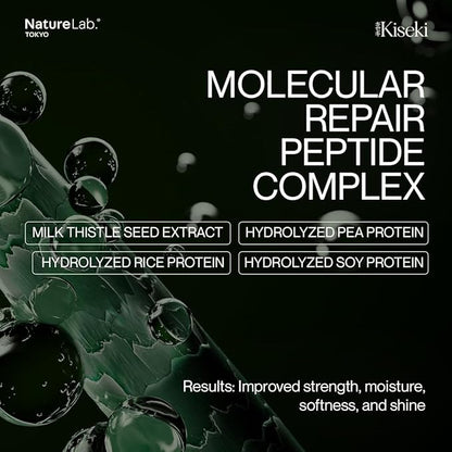 NATURELAB. TOKYO Kiseki Molecular Repair Leave-In Hair Masque Refill: Restores Damaged Hair, Repairs Heat & Chemical Damage, Boosts Strength, Smoothness & Softness, 1.7 Fl Oz