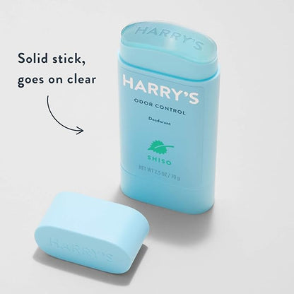 Harry's Aluminum Free Deodorant for Men - Odor Control, Shiso Scent, 2.5 Oz, 3-Pack, Men Deodorant Aluminum Free