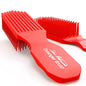 Red Detangler Brush by Felicia Leatherwood - For Kinky, Curly, Wavy 4c or Straight Hair - Tame Your Tangles Smooth Your Coils - Pain Free for All Ages