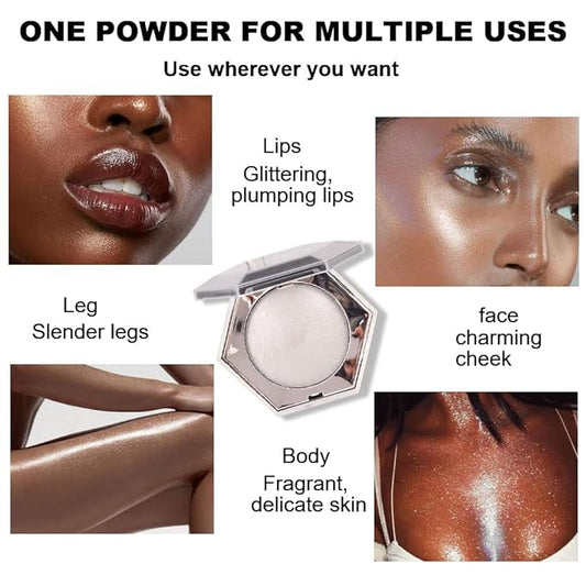 Pearl White Shimmer Glitter Highlighter Highlight Makeup Contour