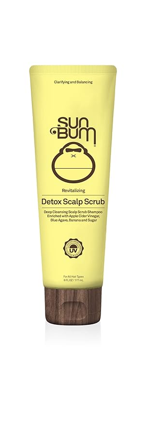 Sun Bum Revitalizing Detox Scalp Scrub | Vegan and Cruelty Free Moisturizing and Deep Cleansing and Exfoliating Hair Wash with Apple Cider Vinegar | 6 oz
