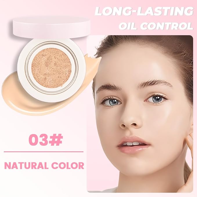 Nuder Cushion Foundation,Natural Beige for Natural & Medium Skin Types