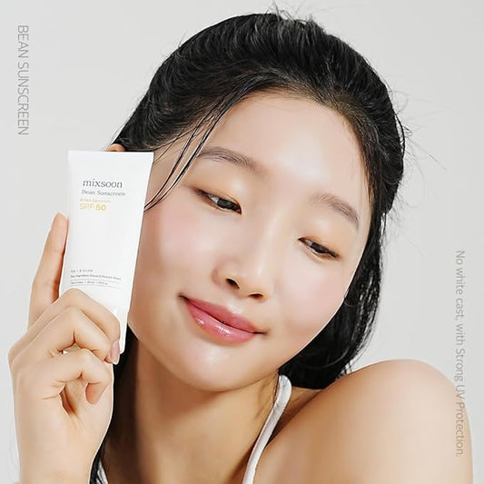 mixsoon Bean Sunscreen SPF 50 Airy Texture Type For Face Korean Skin Care 1.69 fl oz / 50ml