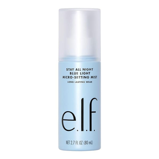 e.l.f. Stay All Day Blue Light Micro-Setting Mist Spray & Skin Refresher For A Matte Finish, Reduces Transmission, 2.7 Fl Oz