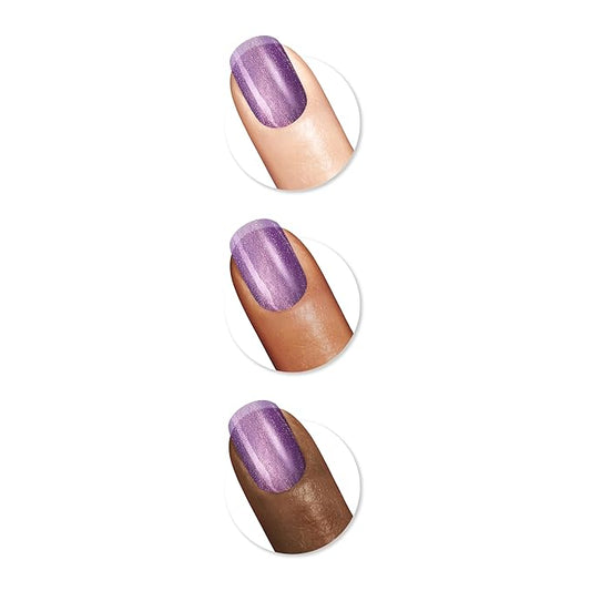 Sally Hansen Insta-Dri Galactic, Planet Purple, Quick Dry, Long Lasting, Semi Opaque, Shimmery Purple Nail Polish
