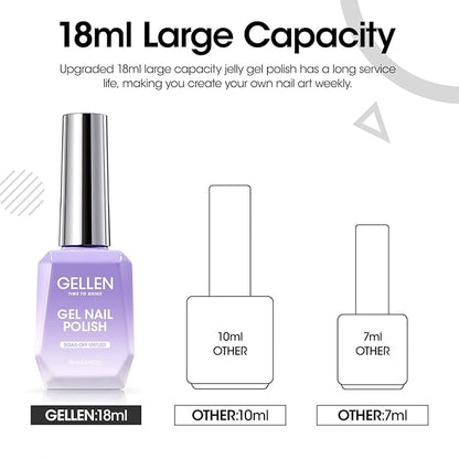Gellen Black Gel Nail Polish