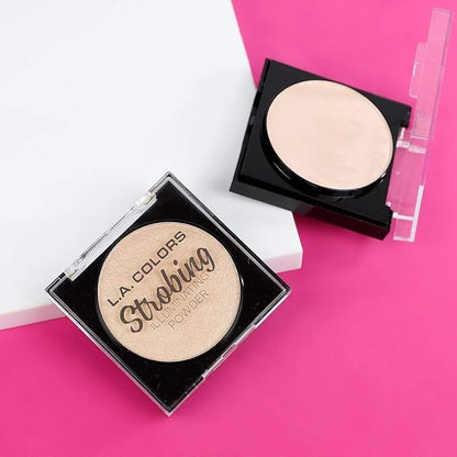 L.A. COLORS Strobing Illuminating Powder, Gleaming Goddess, 1 1 Ounce
