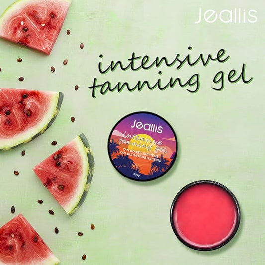 Extreme Dark Intensive Tanning Luxe Gel Watermelon, Tan Accelerator for Outdoor Sun and Tanning Beds, Sun Tanning Butter for Natural Faster Darker Tan 6.8oz