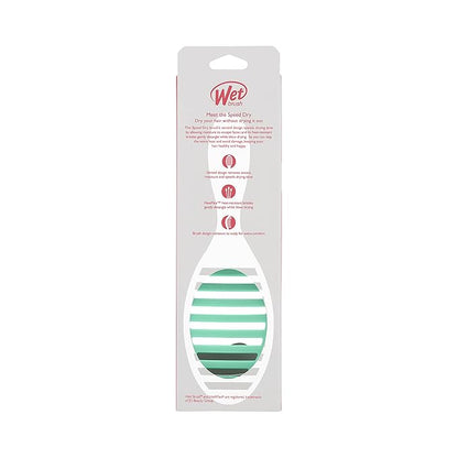 Wet Brush Speed Dry Hair Brush, Amazon Exclusive Aqua, Vented Design & Soft HeatFlex Bristles, Blow Dry Safe, Ergonomic Handle Manages Tangles & Uncontrollable Strands, Pain-Free Hair Accessories