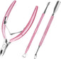 Cuticle trimmer with cuticle pusher