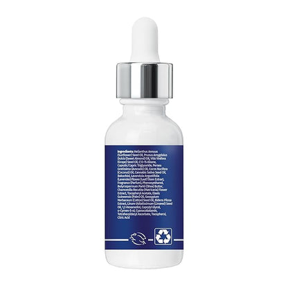 Hempz Lavender & Chamomile Facial Serum, with plant-based retinol Bakuchiol, for dry or aging skn types, for men and women, 1oz