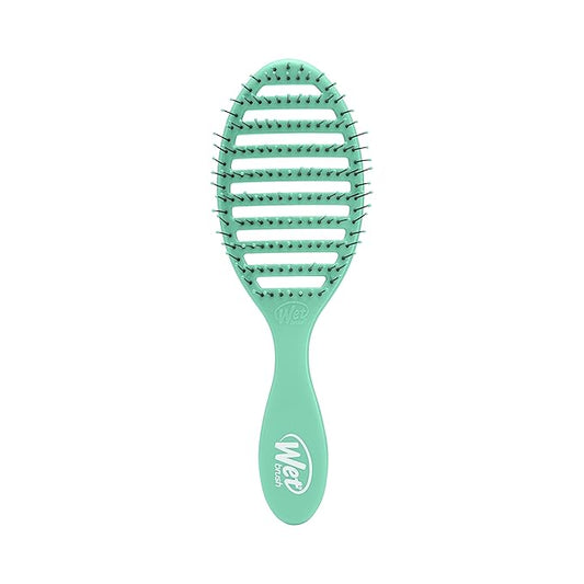 Wet Brush Speed Dry Hair Brush, Amazon Exclusive Aqua, Vented Design & Soft HeatFlex Bristles, Blow Dry Safe, Ergonomic Handle Manages Tangles & Uncontrollable Strands, Pain-Free Hair Accessories