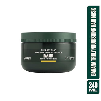 The Body Shop Banana Truly Nourishing Hair Mask, 8.2 Fl Oz (Vegan)