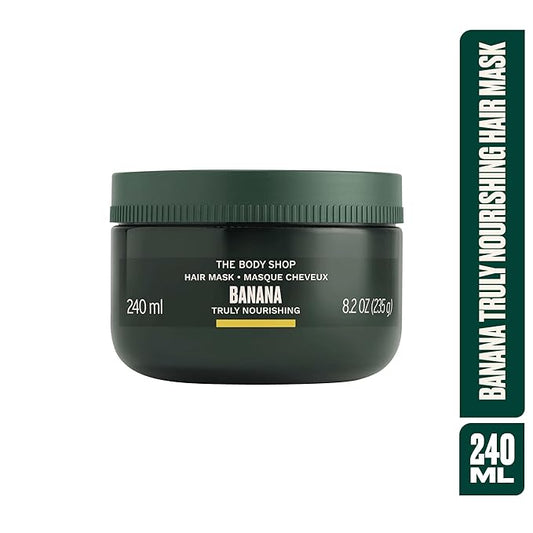 The Body Shop Banana Truly Nourishing Hair Mask, 8.2 Fl Oz (Vegan)