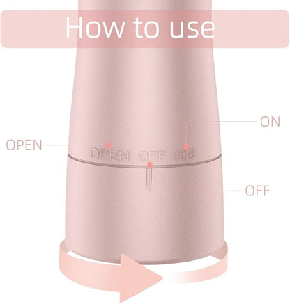 Facial Hair Remover for Women, Leuxe Painless Hair Removal Waterproof Shaver Razor with LED Light for Peach Fuzz Fine Hair Chin Cheek Upper Lip (Rose)