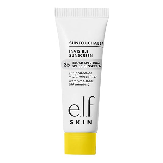 e.l.f. SKIN Suntouchable Invisible SPF 35 Mini, Lightweight, Gel-based Sunscreen For A Smooth Complexion, Doubles As A Makeup Primer, Vegan & Cruelty-Free