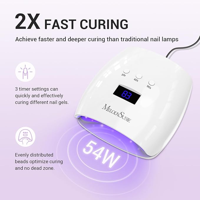 Melodysusie uv nail lamp, plus30t