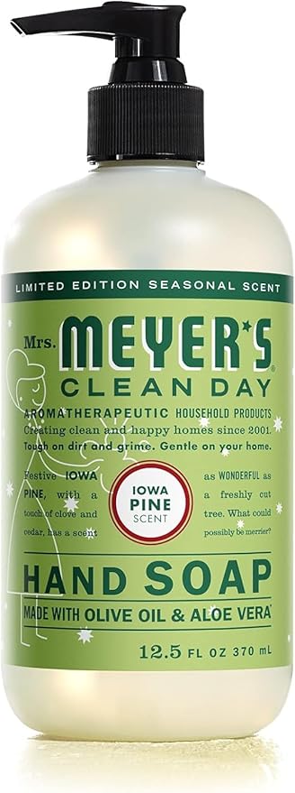 Mrs. Meyer's Clean Day Liquid Hand Soap Iowa Pine, 12.5 Fl Oz (Pack of 2)