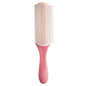 Diane Pro Nylon Pin 9 Row Styling Brush for Detangling, Separating, Shaping, and Defining Wet or Curly Hair, Heat-Resistant, Anti-Static, Pink