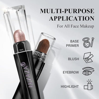 6PCS Cream Eyeshadow Stick Makeup Sets, Metallic And Matte Shimmer Eye Shadow Eye Brightener Stick Pencil Crayon, B06-Pink Ocean