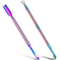 2PCS Metal Chameleon Cuticle Pusher