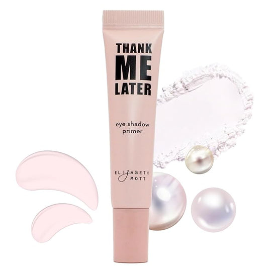 Elizabeth Mott Thank Me Later Eye Primer - Long-Lasting, Matte Eyeshadow Base for Oily Lids & Crease-Free Wear - Pore Minimizer, Wrinkle-Filling, Shine Control Formula - Smudge-Proof, Lightweight 10g