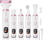 Electric Razor Shavers for Women 5 in 1 Electric Shaver for Women,Cordless Replaceable Facial Eyebrow Razors & Nose Hair Trimmer, Wet Dry Bikini Trimmer Pubic Hair Removal Gifts for Womens 3028A White