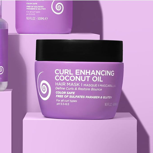 Luseta Curly Hair Mask 16.9 Oz, Smooth & Moisturize, Deep Conditioning Treatment Anti-frizz & Repair Split Ends for Wave Hair