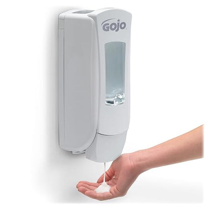 GOJO Clear & Mild Foam Handwash, Fragrance Free, EcoLogo Certified, 1250 mL Foam Soap Refill ADX-12 Push-Style Dispenser (Pack of 3) - 8811-03