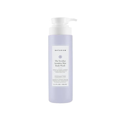 Naturium The Soother Sensitive Skin Body Wash, Gentle Skin-Soothing Formula, 16.9 oz