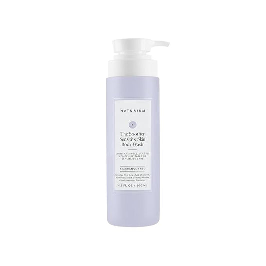 Naturium The Soother Sensitive Skin Body Wash, Gentle Skin-Soothing Formula, 16.9 oz