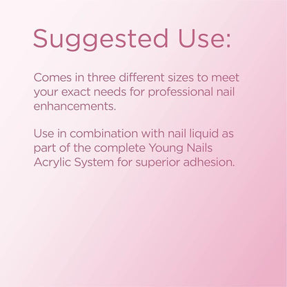 Young Nails Acrylic Powders, Cover - Created For a Flawless Consistency And Superior Adhesion - Cover Powder Begins To Set in 75 Seconds - Available in 45 gram, 85 gram, and 660 Gram Size Options