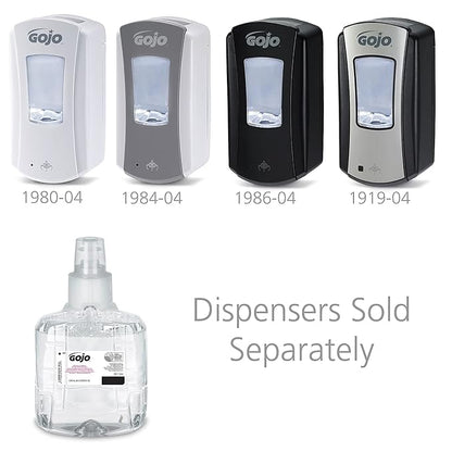 GOJO Clear & Mild Foam Handwash, EcoLogo Certified, 1200 mL Foam Hand Soap Refill LTX-12 Touch-Free Dispenser (Pack of 2) - 1911-02