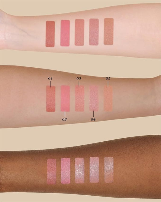 Flower Knows Little Angel Cream Blush,Buildable & Blendable Makeup Blush for cheeks,Soft & Long-lasting,Sandy Nude Flush for All Skin Tones(05 Fingertip Stellar,6g)