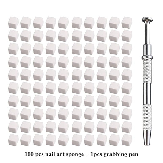 100Pcs Soft Nail Sponges for