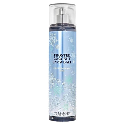 Bath & Body Works Holiday Traditions Frosted Coconut Snowball Body Mist. 8 Oz (Packaging Varies)