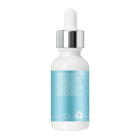 Hempz Ocean Breeze, Facial Serum, Beauty Actives face serum with Hylauronic Acid, for Men and Women with dry to normal skin 1oz