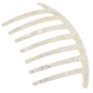 Camila Paris CP3185 French Handmade Side Comb Rounded, White, French Twist Hair Combs Decorative, Strong Hold Hair Clips for Women Bun Chignon Up-Do Styling Girls Hair Accessories Made in France
